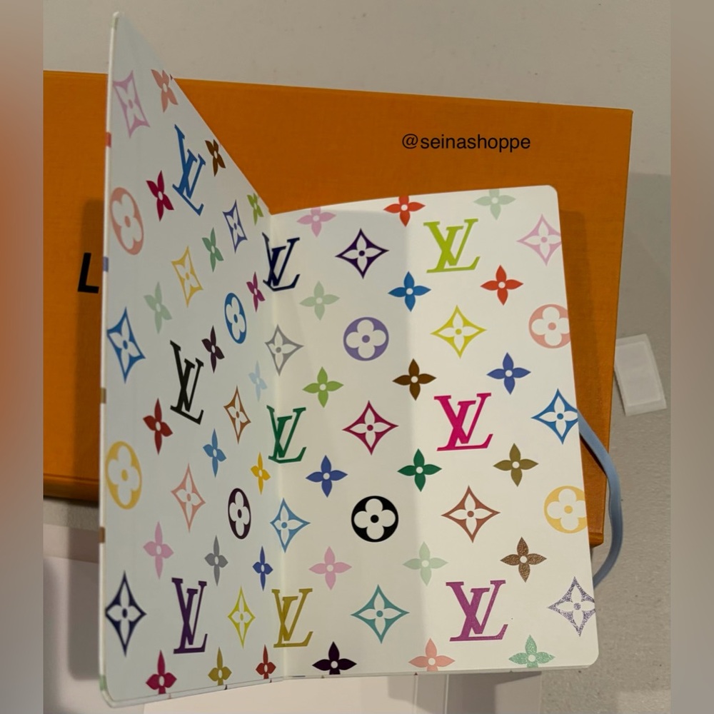 Louis Vuitton Takashi Murakami White Multicolor Notebook, LVxTM Stickers NWT - Picture 7 of 14